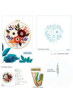 Quiet Blooms - Floral Embroidery Kit - Beginner Friendly
