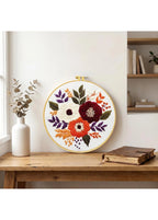 Quiet Blooms - Floral Embroidery Kit - Beginner Friendly