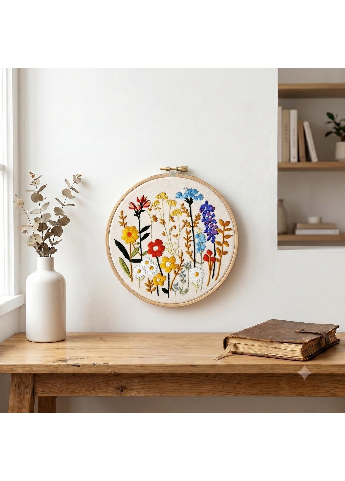 Wild Flora - Flowers Embroidery Kit - Beginner Friendly