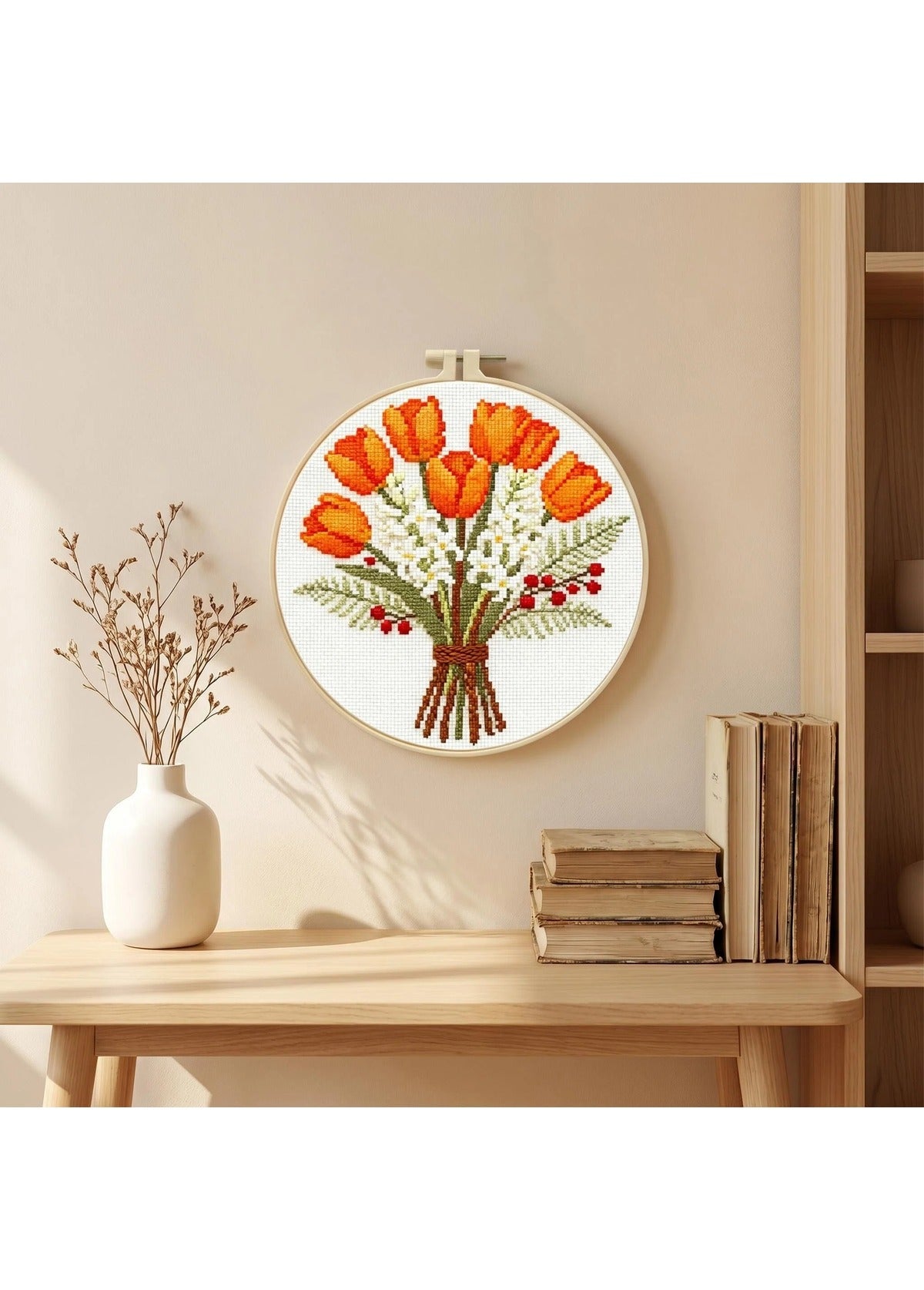 Dutch Reverie - Tulip Cross Stitch Kit - Beginner Friendly