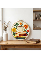 Literary Brew - Coffee and Books Cross Stitch Kit - Beginner Friendly