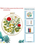 Sense and Sensibility - Roses and Lilies Cross Stitch Kit - Beginner Friendly