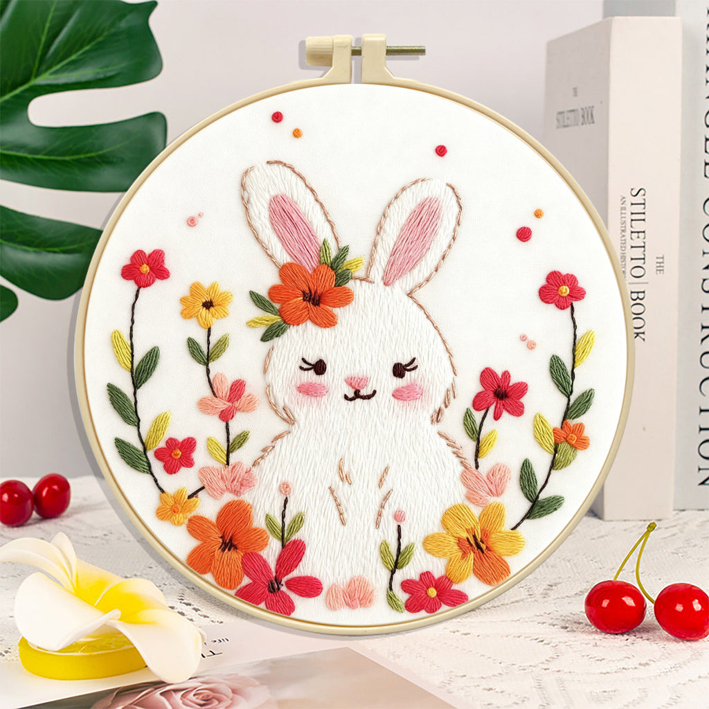 Moonbeam Meadow Rabbit - DIY Embroidery Kit