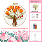 Dutch Reverie - Tulip Cross Stitch Kit - Beginner Friendly