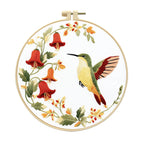 Nectar Bloom: Hummingbird & Lily of the Valley - DIY Embroidery Kit Detail 4