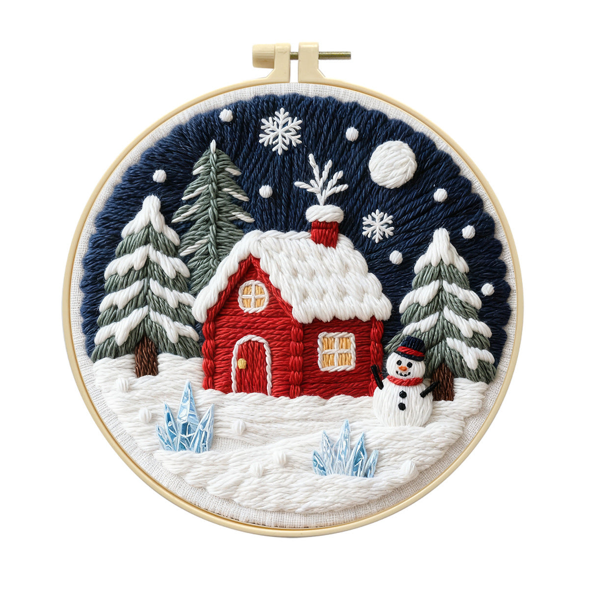 Winter's Embrace Snow Scene - DIY Embroidery Kit