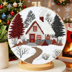 Snowfall Sanctuary - DIY Cross Stitch Kit
