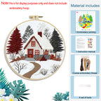 Snowfall Sanctuary - DIY Cross Stitch Kit Detail 5