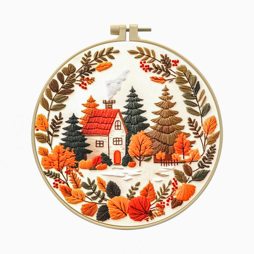 Autumn Woodland Haven - DIY Embroidery Kit Detail 4