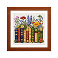 Floral Book Whispers - DIY Cross Stitch Kit Detail 4