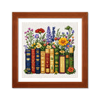 Floral Book Whispers - DIY Cross Stitch Kit Detail 4