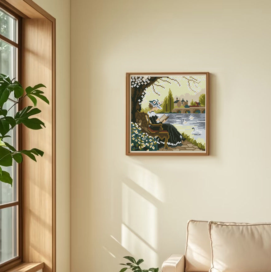 Lakeside Reverie - DIY Cross Stitch Kit Detail 1