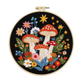 Moonlit Mushroom Meadow - DIY Embroidery Kit Detail 4