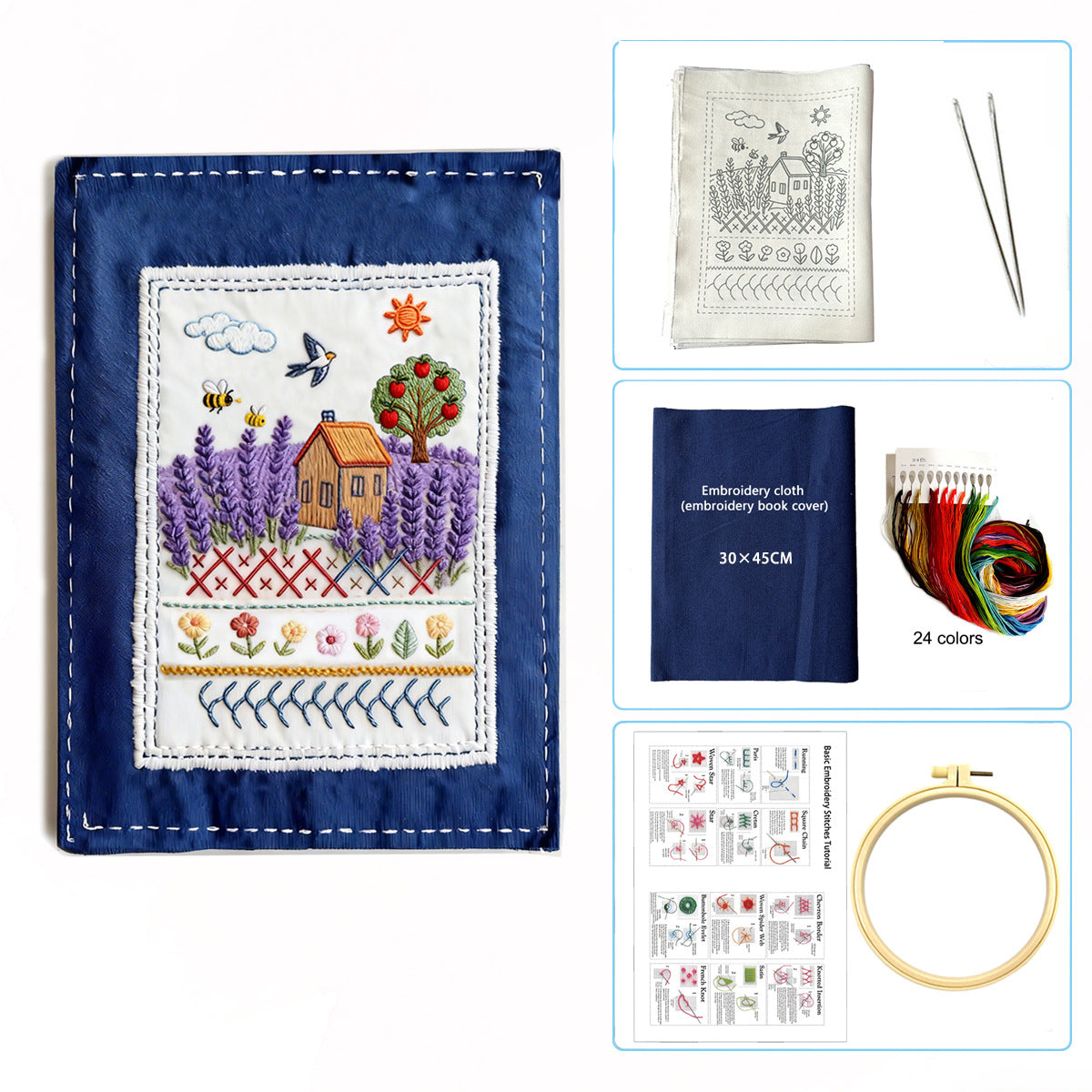 The Embroiderer's Stitch Journal - DIY Embroidery Kit Detail 3