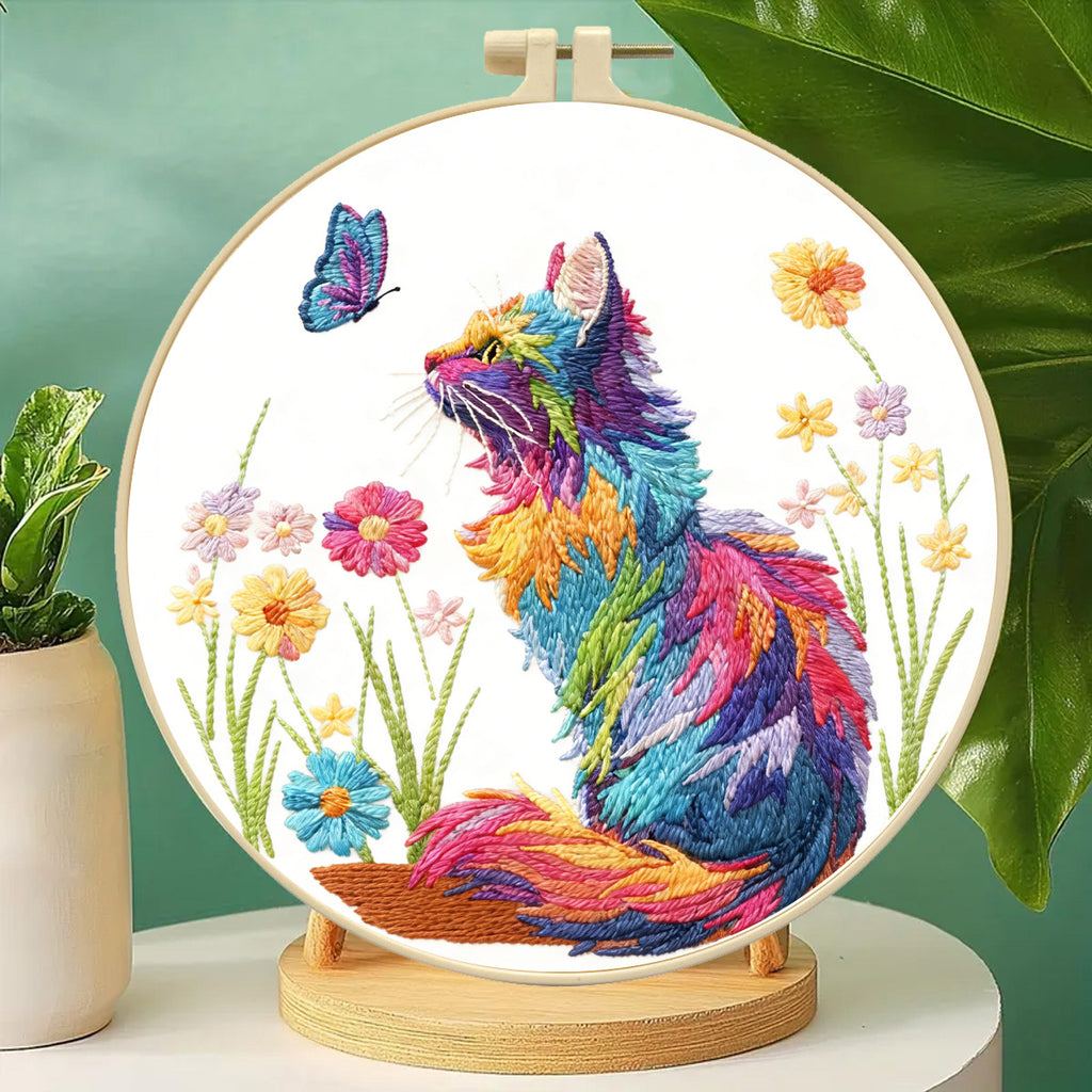Feline Fantasia - DIY Embroidery Kit