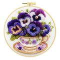 Pansy Reverie - DIY Embroidery Kit