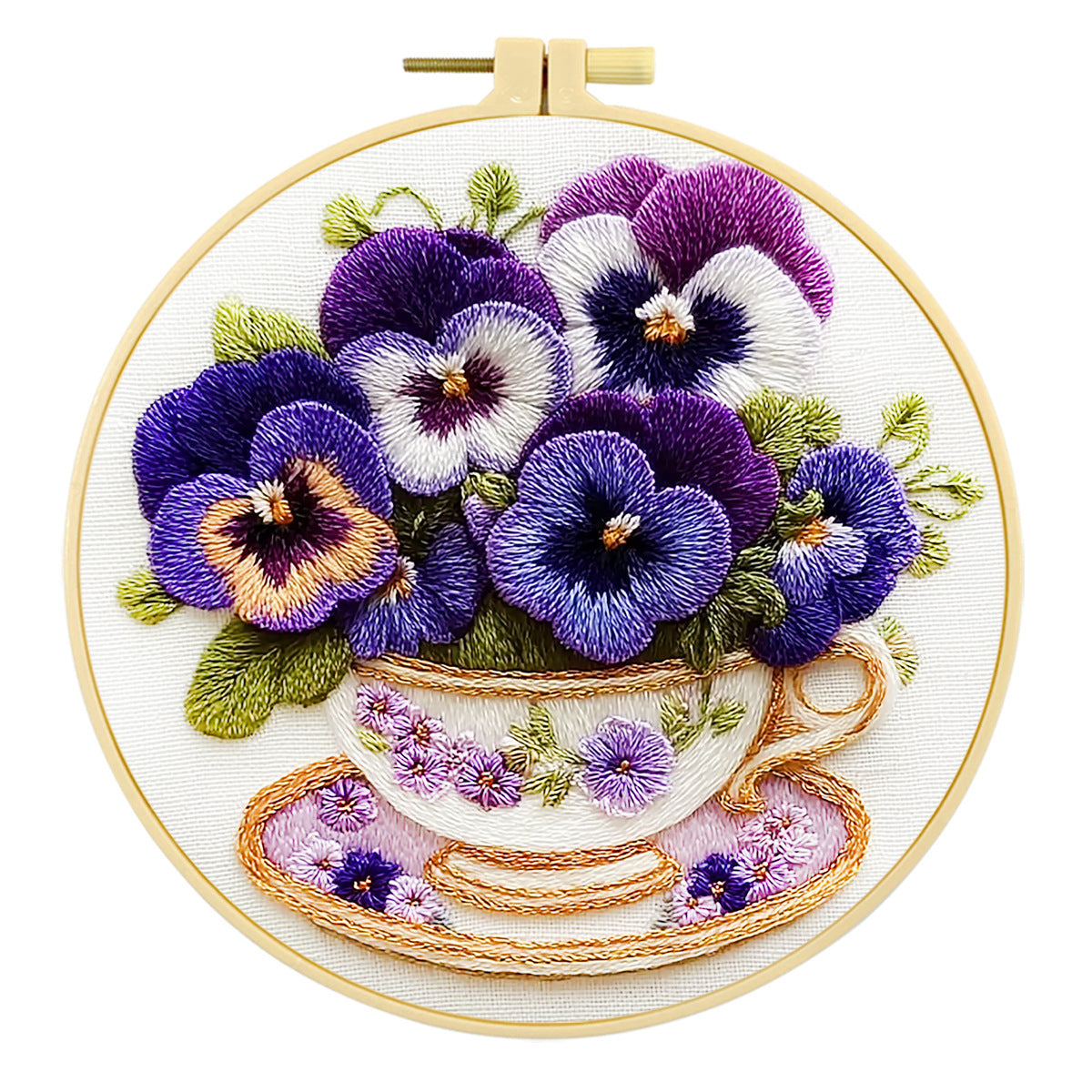 Pansy Reverie - DIY Embroidery Kit