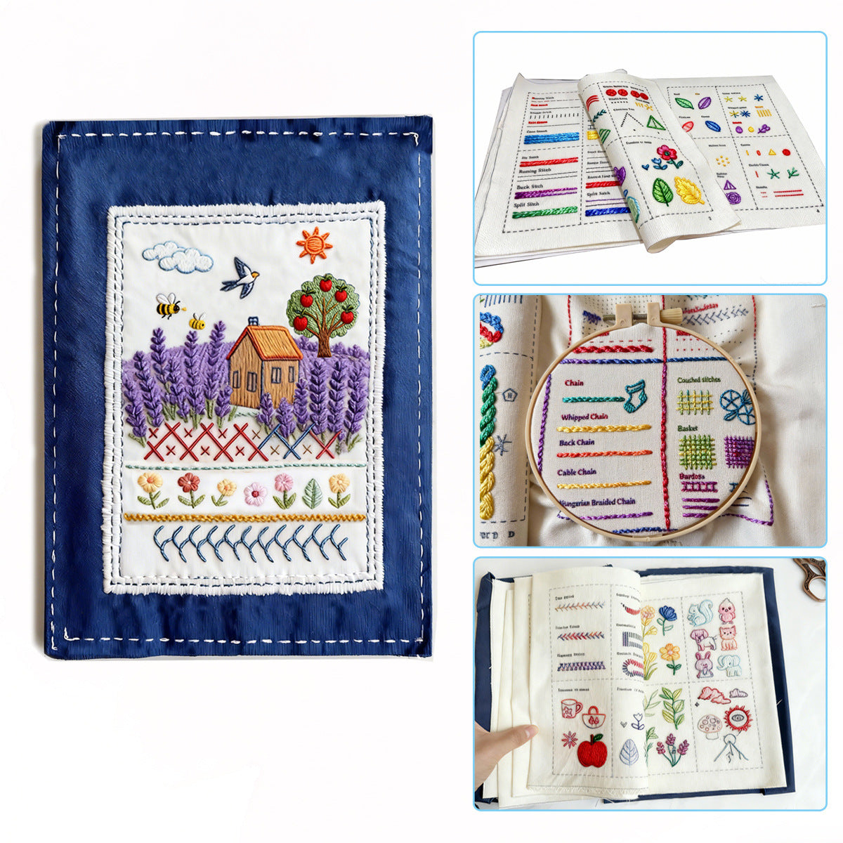 The Embroiderer's Stitch Journal - DIY Embroidery Kit