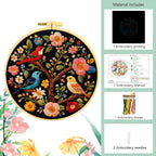 Joyful Aviary Blooms - DIY Embroidery Kit Detail 5