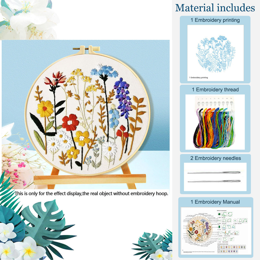 Heirloom Blooms - DIY Embroidery Kit Detail 5