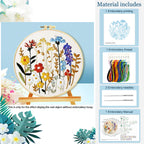 Heirloom Blooms - DIY Embroidery Kit Detail 5