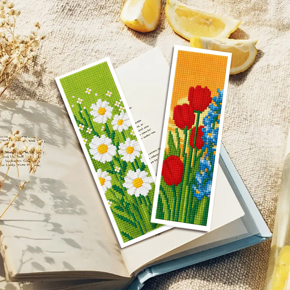Botanical Reverie Bookmark - DIY Cross Stitch Kit