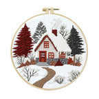 Snowfall Sanctuary - DIY Cross Stitch Kit Detail 4