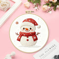 跨境新款刺绣 Christmas圣诞雪人 可爱卡通初学者刺绣材料包批发