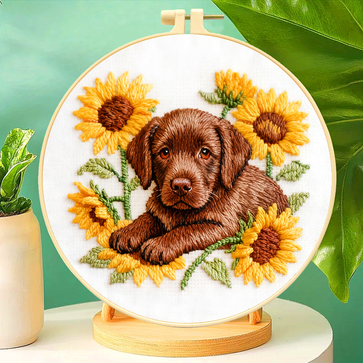 Gentle Gaze of the Labrador - DIY Embroidery Kit