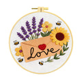 Stitched Sentiments Heart Envelope - DIY Embroidery Kit Detail 4