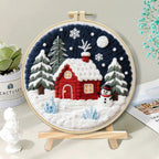 Winter's Embrace Snow Scene - DIY Embroidery Kit